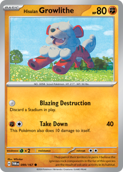 Hisuian Growlithe card art