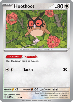 Hoothoot card art