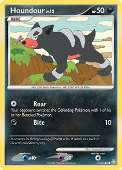 Houndour card art
