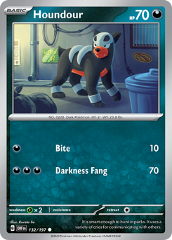 Houndour card art