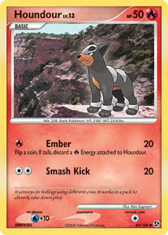Houndour card art