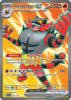 Incineroar ex card art