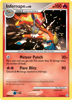 Infernape card art