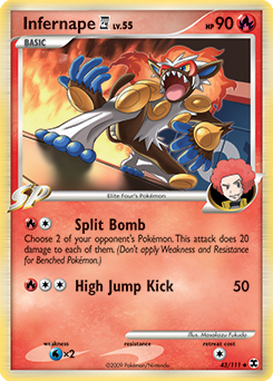 Infernape E4 card art