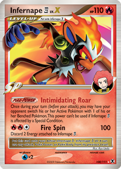 Infernape E4 LV.X card art