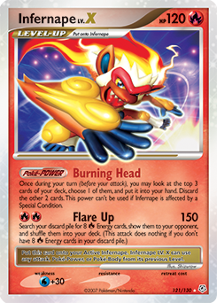 Infernape LV.X card art