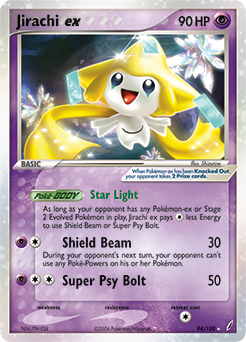 Jirachi ex card art