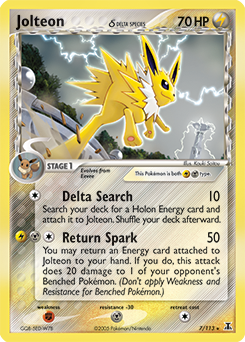 Jolteon δ card art