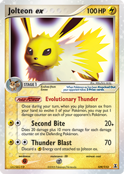 Jolteon ex card art