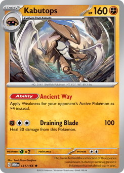 Kabutops card art