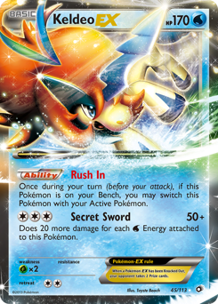 Keldeo-EX card art