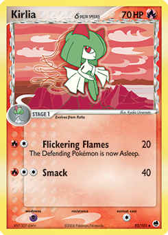 Kirlia δ card art
