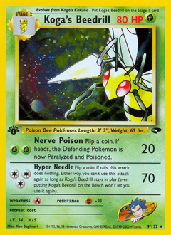 Koga's Beedrill card art