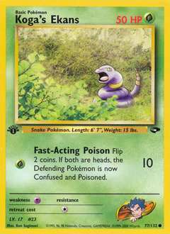 Koga's Ekans card art