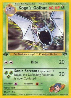 Koga's Golbat card art