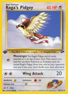 Koga's Pidgey card art