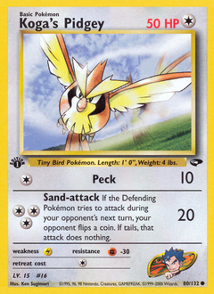Koga's Pidgey card art