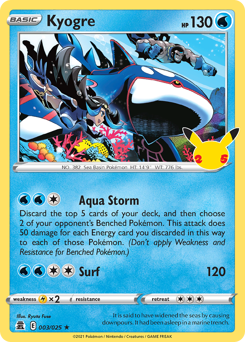 Kyogre card art