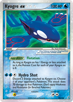 Kyogre ex card art