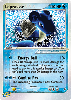 Lapras ex card art