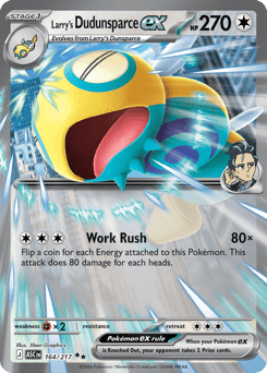Larry's Dudunsparce ex card art