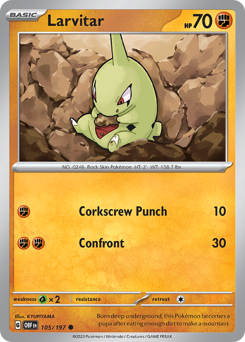 Larvitar card art