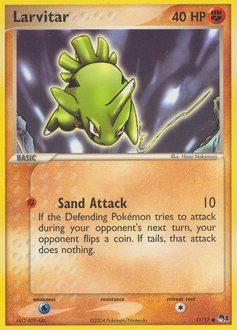 Larvitar card art