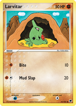 Larvitar card art