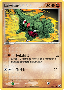 Larvitar card art