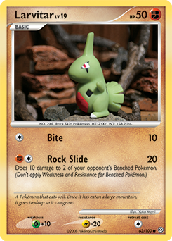 Larvitar card art