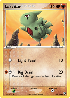 Larvitar card art