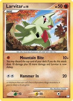 Larvitar card art
