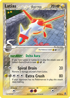 Latias δ card art