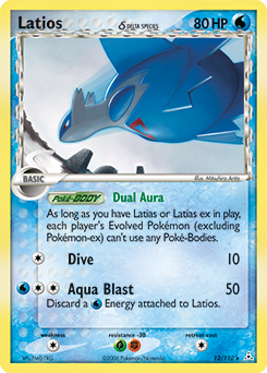 Latios δ card art