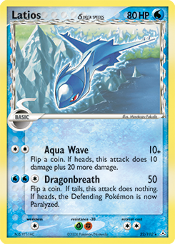 Latios δ card art