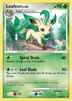 Leafeon card art