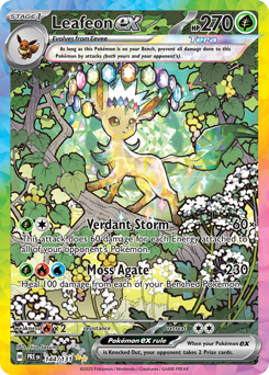 Leafeon ex card art