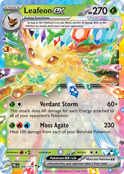 Leafeon ex card art