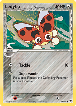 Ledyba δ card art