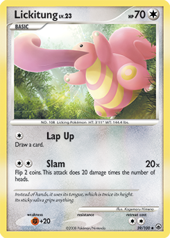 Lickitung card art