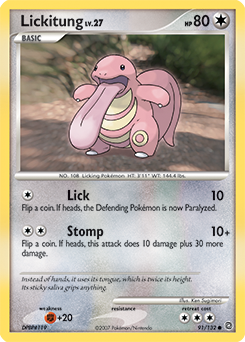 Lickitung card art