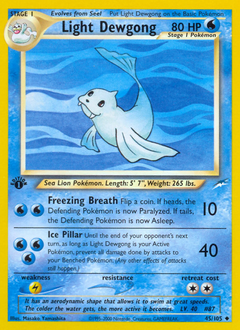 Light Dewgong card art