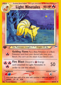 Light Ninetales card art