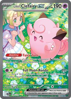 Lillie's Clefairy ex card art