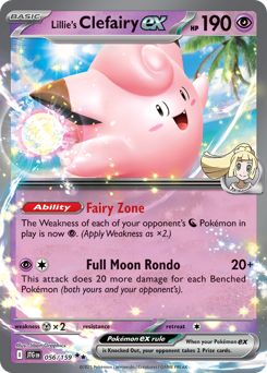 Lillie's Clefairy ex card art