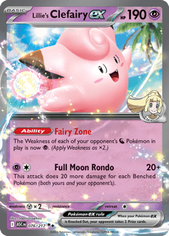 Lillie's Clefairy ex card art
