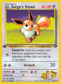Lt. Surge's Eevee card art