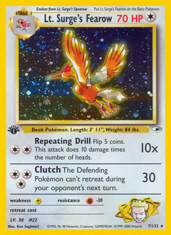 Lt. Surge's Fearow card art