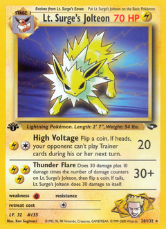 Lt. Surge's Jolteon card art