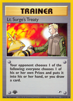 Lt. Surge's Treaty card art
